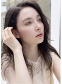 ほつれウェーブで大人の透け感
