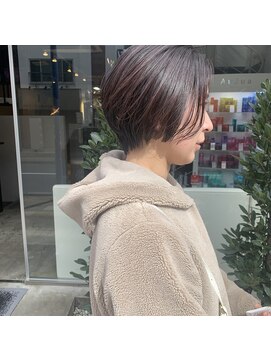 ヘアーアンドメイク シーク 八王子(HAIR&MAKE SeeK) ハンサムショート　シースルーバング長め