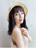 帽子アレンジ_ハイライトカラーセミウェットウェーブ_7788