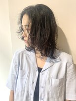 ナルヘアー 越谷(Nalu hair) 大人可愛いセンターパートウルフヘア