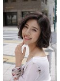 大人ゆるふわボブ