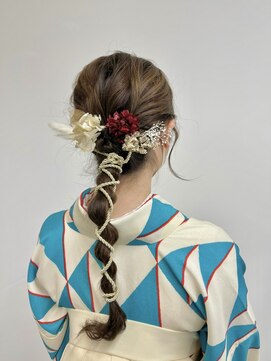 ベルクープス 天王寺店(Belle Coupes) 【BelleCoupes】岡本真由美 袴着付けヘアセット 紐アレンジ