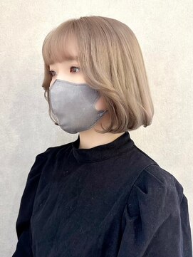 ルームバイシー 新宿(Loom. by Sea) 韓国ボブ×韓国前髪【ショコラアッシュ/髪質改善/新宿】