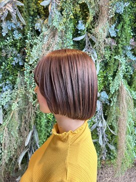 ノーブルヘアー(NOBLE HAIR) オレンジ×ボブ