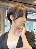 耳掛けショート/前髪あり/30代/40代/50代/ショートカット