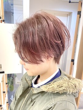 アルクバイネオリーブ 荻窪店(arc by neolive) ショートパーマ×ピンクカラー