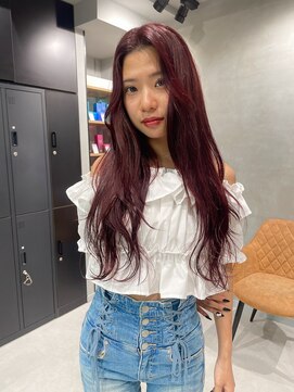 シャルムバイケンジ(Charm.by KENJE) 【ブリーチなし】魔法のカラー剤で発色抜群！「チェリーレッド」