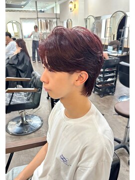 ルクスバイアフィナー(Luxo by Afinar) 【町田/Luxo by Afinar】毛流れセンターパート×チェリーピンク