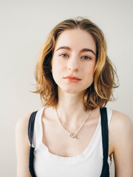 ピズムハク(PISM hak) モード/ブリーチオンカラー/ココアベージュ/パーマ