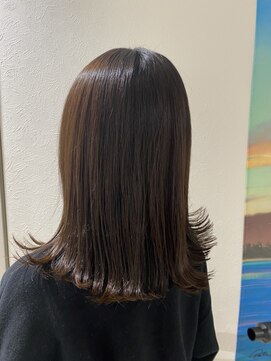 ヘアーリゾート モアナ(hair Resort moana) イメチェン/ピンクベージュ/アンブレラカラー/前髪/本八幡