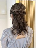 【nanaka】ヘアアレンジ/ハーフアップ/結婚式ヘア