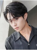 モテる黒髪ネープレスショート束感モテ髪ワックスなしマッシュ