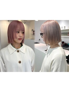 色落ちもお洒落な透明感ブリーチカラー人気[千葉/縮毛矯正/トリートメント/髪質改善/ダブルカラー/学割U24]