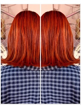 アットティー 金沢文庫(at tee...) 【at tee...】外ハネ×ピーチオレンジ