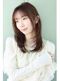 ミディアムレイヤーカット 大人女性ヘア博多美容室