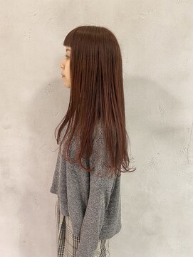 パーク なんば本店(PARK.) ピンクブラウンロング