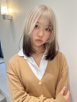 アドネ プライム(adne prime)&nbsp;ルーツカラー/顔周りカット/ダークブラウン/スモーキーカラー