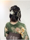 《sheer/氏家》#卒業式#着付け#ヘアセット#袴#ハーフアップ