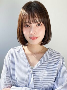 モッズヘア 足利(mod'hair) ふんわり丸みボブ透明感アッシュグレージュナチュラル春カラー
