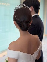 ファシー(faccie) 花嫁 上品 ツヤシニヨン アップスタイル