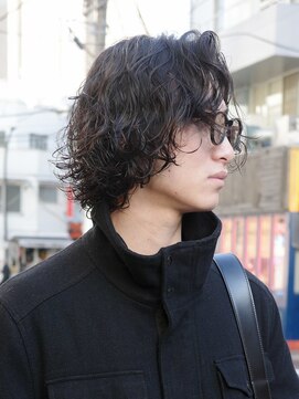 ネロ ヘアサロン 渋谷(NERO HAIR SALON) 【 松井 隆人 】メンズボブ ボブパーマ ミディアム 無造作パーマ