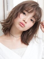 パティオンツー(PATIONN2)&nbsp;シースルーバング外ハネ無造作レイヤーマッシュウルフボブ~ロブ