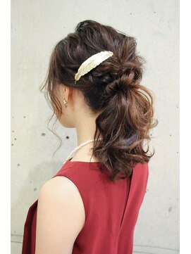 アンドヘアー 西葛西(&-HAIR) 【西葛西&-hair流】結婚式パーティーUPポニーテール