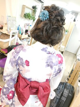 ロカット サロン(Roquat Salon) ボブ浴衣着付けアレンジ【ヘアアレンジ 立川/立川南/八王子】