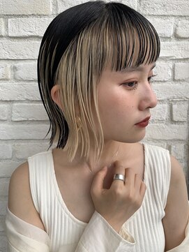 ロンド 表参道店(Lond) 【Lond表参道倉崎涼】美しすぎるミニボブにインナーカラー