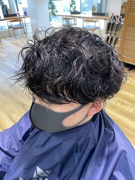 ネイビー(NAVY) メンズ縮毛矯正 髪質改善 3Dストレート