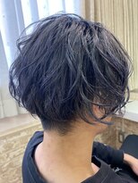 ミエル ヘア 新宿(miel hair)&nbsp;ツーブロックミディ×ブルージュ！暗めカラー