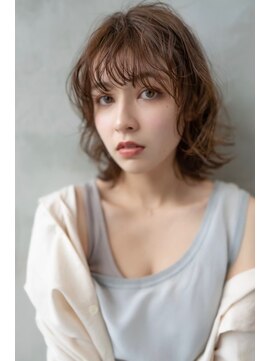 オースティン 門前仲町(AUSTIN) 前髪かき上げイメチェンイヤリングカラーラベンダーカラーくびれ