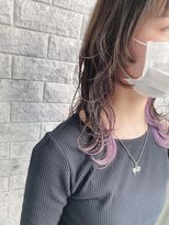 リアイス(Re:ICE) ミニウルフ/くすみブルー/流れるレイヤー/インナーハイライト