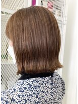 ヘッズ 本八幡店(HEADS)&nbsp;大人ボブ　テラコッタ　くすみブルー　縮毛矯正