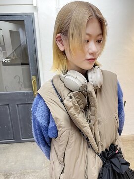 ソイ 下北沢(soi) 【2tone color】デザインカラー_顔まわりレイヤー_イエロー