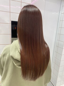 ロンドルーチェ 心斎橋(Lond luce) ダークアッシュ/ミディアムレイヤーカット［髪質改善/縮毛矯正］