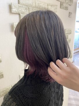 ジパングペイント 押上店(Zipangu Paint) グレージュ×ピンク