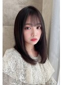 【Lond ambre】五島巨幹 髪質改善/縮毛矯正/ナチュラル/前髪
