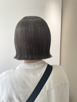 ジプソ(Gypso Hair salon)&nbsp;【 切りっぱなしボブ × オリーブベージュ 】