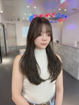 ゲーム 原宿店(GAME) レイヤーカット/オリーブベージュ/前髪/髪質改善/韓国