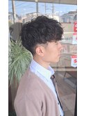 メンズ縦落ちツイストスパイラル スペインカール