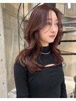 サイン 渋谷(SIGN)&nbsp;レイヤーカットイヤリングカラーインナーカラーケアブリーチ