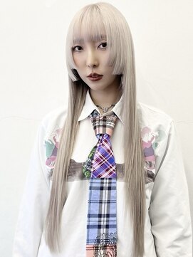 ココ 原宿(KOKO) 黒髪小顔クラゲヘアーオリーブグレーココアベージュブリーチ