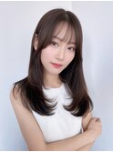 20代30代40代レイヤーカット前髪韓国ヘアくびれヘア大人美人