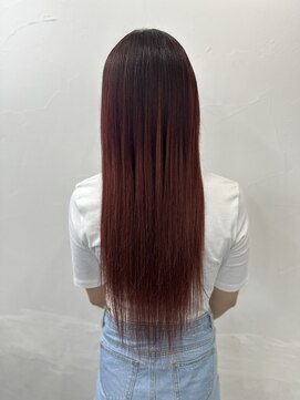 プルエクステのお店ネクスト(NEXT) #赤髪ロング