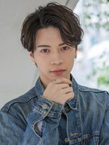 【メンズstyle】ベリーショートニュアンスパーマグレーベージュ