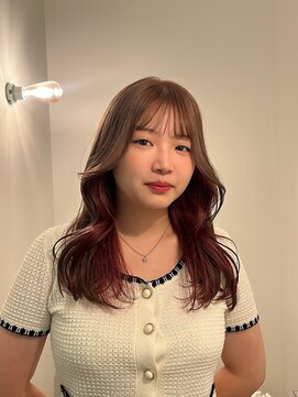 ゼストカロン(ZEST Kalon) ベージュカラー×インナーピンクで淡女子カラー