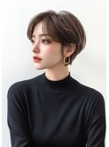 前髪あり短めショート　30代40代［＃渋谷駅＃韓国＃髪質改善］