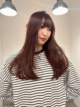 ラヴィズム(LUVISM) ◎韓国ヘアー顔周りレイヤーおくれ毛前髪ダブルカラー万代新潟