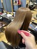 カット×プラチナ全体カラー×超音波トリートメント【￥18500⇒￥16700】